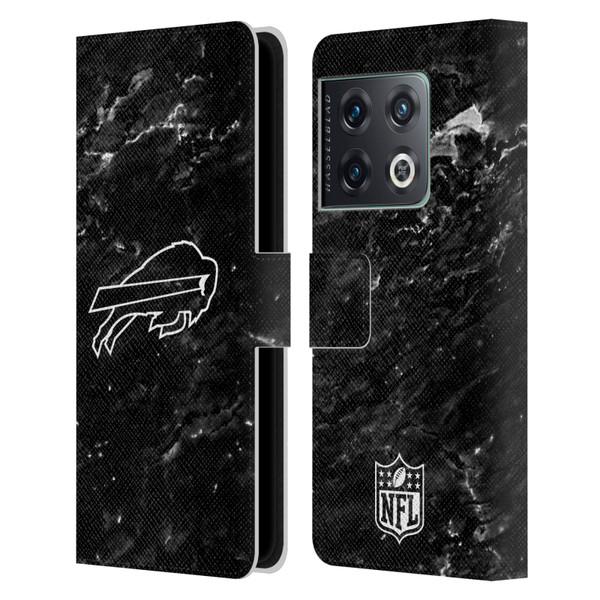 NFL Buffalo Bills Artwork Marble Leather Book Wallet Case Cover For OnePlus 10 Pro