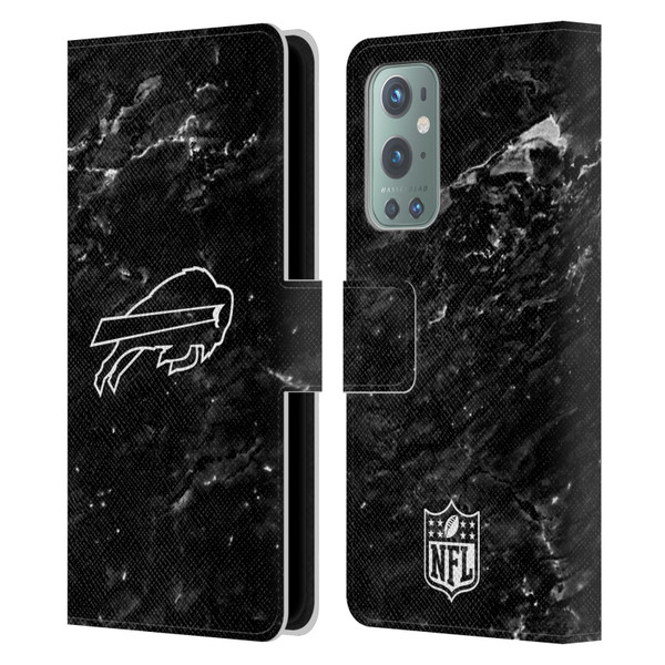 NFL Buffalo Bills Artwork Marble Leather Book Wallet Case Cover For OnePlus 9