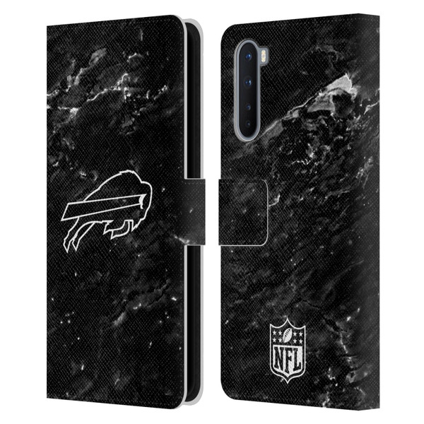 NFL Buffalo Bills Artwork Marble Leather Book Wallet Case Cover For OnePlus Nord 5G