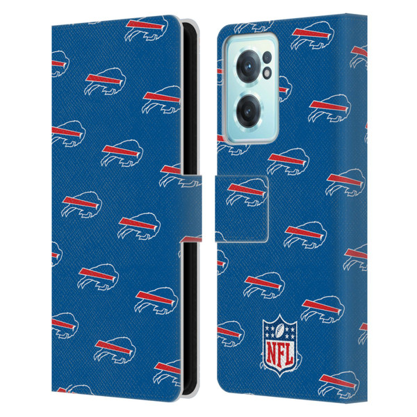 NFL Buffalo Bills Artwork Patterns Leather Book Wallet Case Cover For OnePlus Nord CE 2 5G