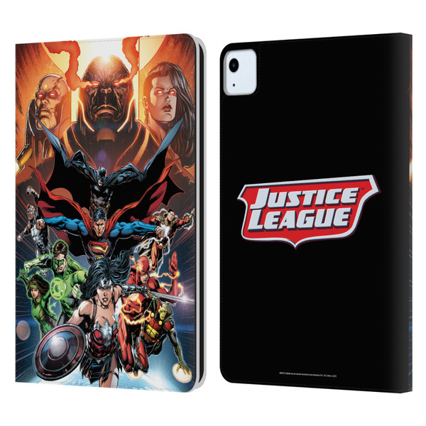 Justice League DC Comics Comic Book Covers #10 Darkseid War Leather Book Wallet Case Cover For Apple iPad Air 11 2020/2022/2024