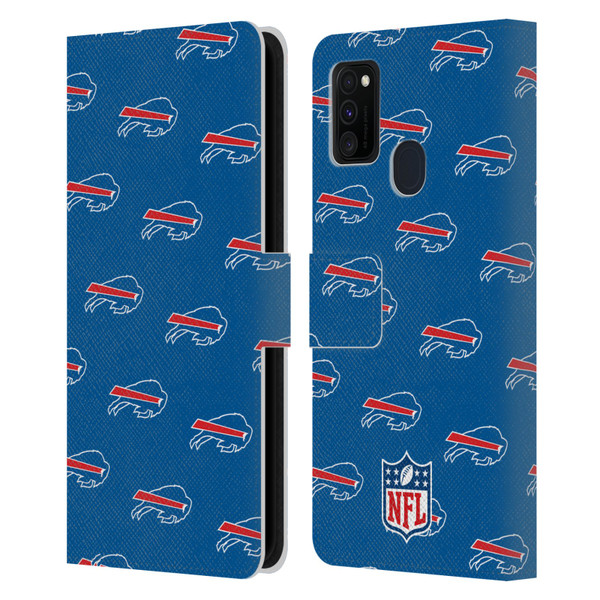 NFL Buffalo Bills Artwork Patterns Leather Book Wallet Case Cover For Samsung Galaxy M30s (2019)/M21 (2020)