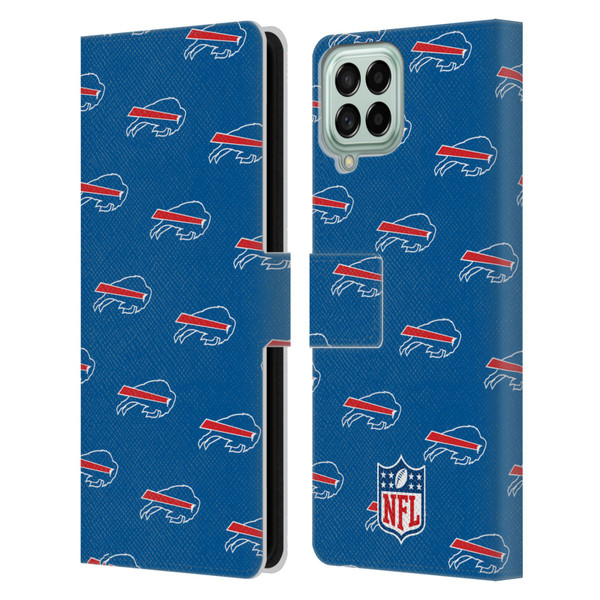 NFL Buffalo Bills Artwork Patterns Leather Book Wallet Case Cover For Samsung Galaxy M33 (2022)