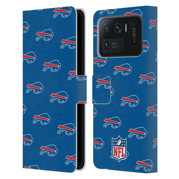 NFL Buffalo Bills Artwork Patterns Leather Book Wallet Case Cover For Xiaomi Mi 11 Ultra