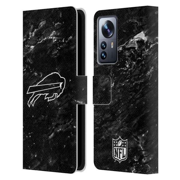 NFL Buffalo Bills Artwork Marble Leather Book Wallet Case Cover For Xiaomi 12 Pro