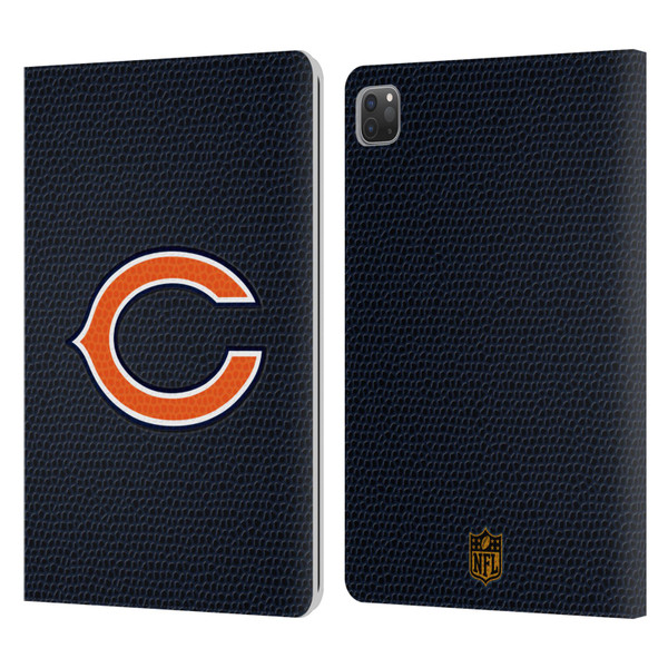 NFL Chicago Bears Logo Football Leather Book Wallet Case Cover For Apple iPad Pro 11 2020 / 2021 / 2022