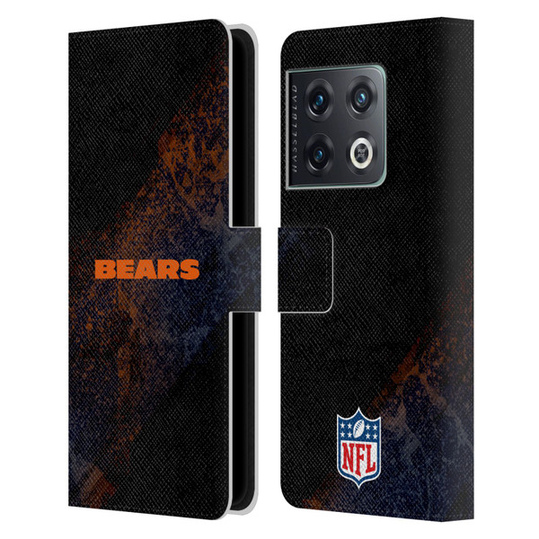 NFL Chicago Bears Logo Blur Leather Book Wallet Case Cover For OnePlus 10 Pro