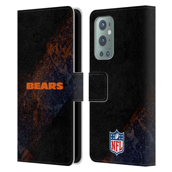 NFL Chicago Bears Logo Blur Leather Book Wallet Case Cover For OnePlus 9