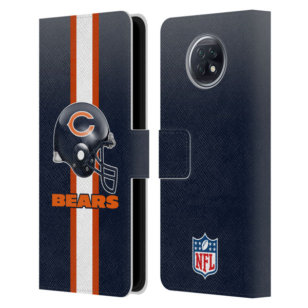 NFL Chicago Bears Logo Helmet Leather Book Wallet Case Cover For Xiaomi Redmi Note 9T 5G