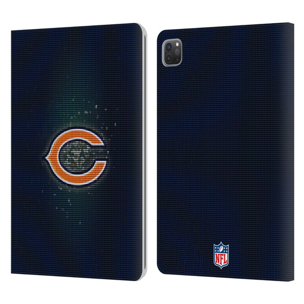 NFL Chicago Bears Artwork LED Leather Book Wallet Case Cover For Apple iPad Pro 11 2020 / 2021 / 2022