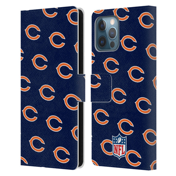 NFL Chicago Bears Artwork Patterns Leather Book Wallet Case Cover For Apple iPhone 12 Pro Max