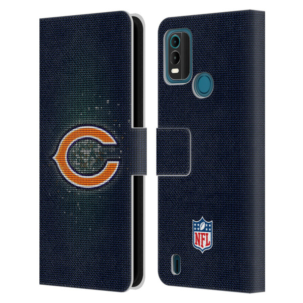 NFL Chicago Bears Artwork LED Leather Book Wallet Case Cover For Nokia G11 Plus
