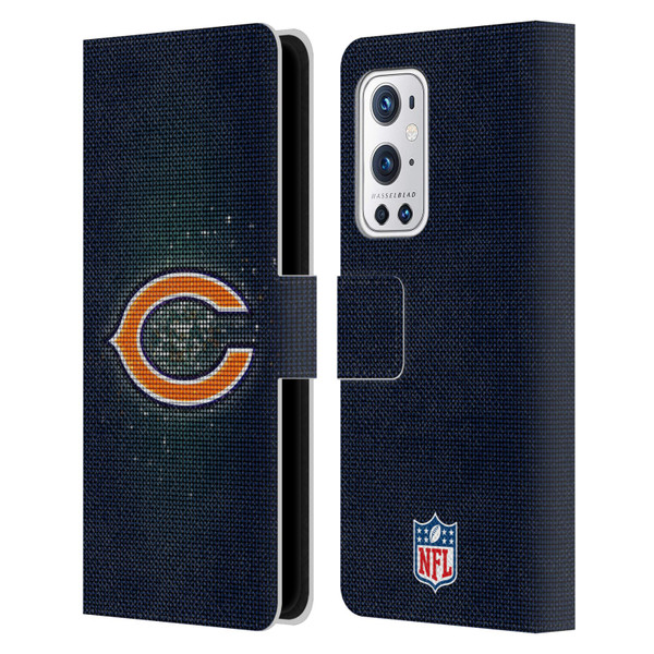NFL Chicago Bears Artwork LED Leather Book Wallet Case Cover For OnePlus 9 Pro