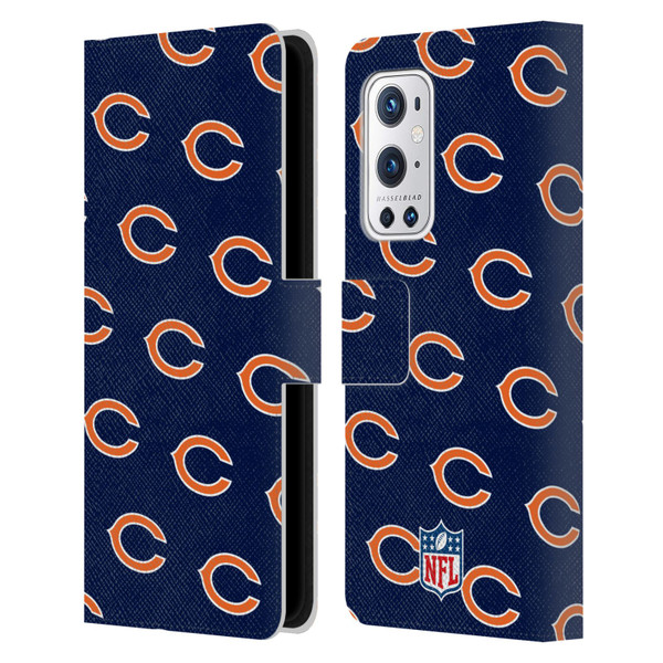 NFL Chicago Bears Artwork Patterns Leather Book Wallet Case Cover For OnePlus 9 Pro