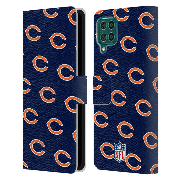 NFL Chicago Bears Artwork Patterns Leather Book Wallet Case Cover For Samsung Galaxy F62 (2021)