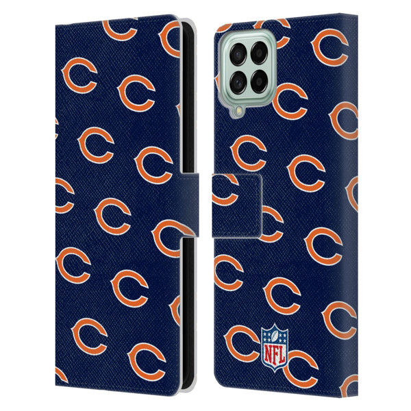 NFL Chicago Bears Artwork Patterns Leather Book Wallet Case Cover For Samsung Galaxy M53 (2022)
