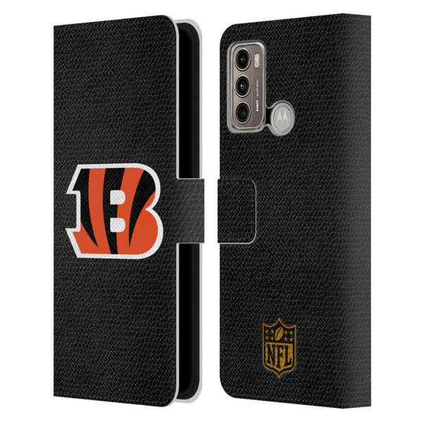NFL Cincinnati Bengals Logo Football Leather Book Wallet Case Cover For Motorola Moto G60 / Moto G40 Fusion