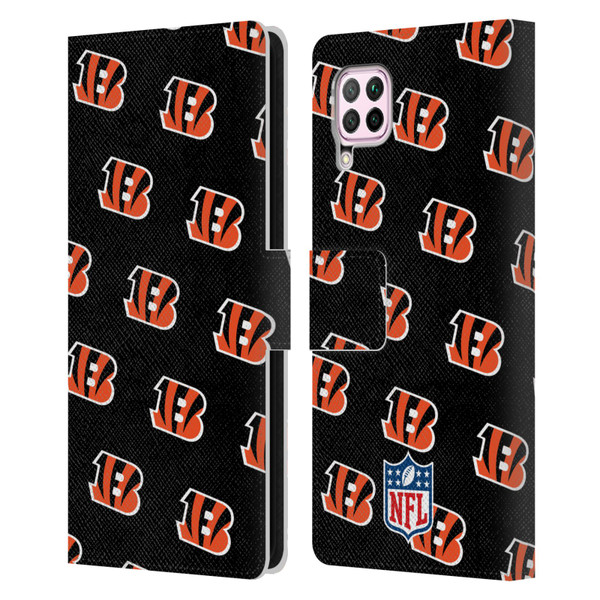 NFL Cincinnati Bengals Artwork Patterns Leather Book Wallet Case Cover For Huawei Nova 6 SE / P40 Lite