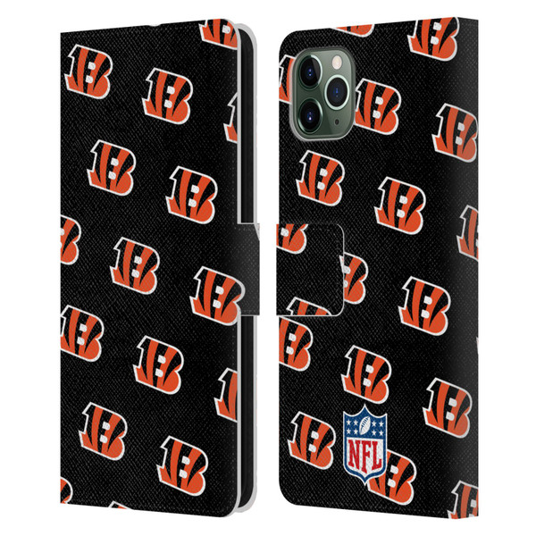 NFL Cincinnati Bengals Artwork Patterns Leather Book Wallet Case Cover For Apple iPhone 11 Pro Max