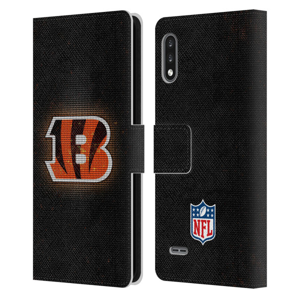 NFL Cincinnati Bengals Artwork LED Leather Book Wallet Case Cover For LG K22