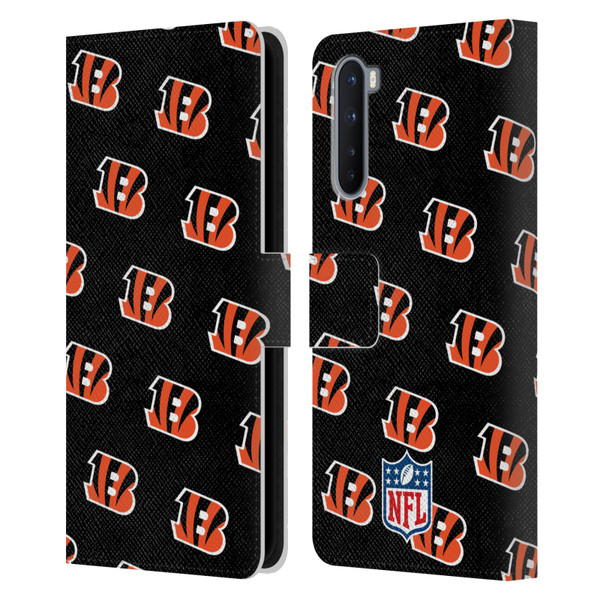 NFL Cincinnati Bengals Artwork Patterns Leather Book Wallet Case Cover For OnePlus Nord 5G