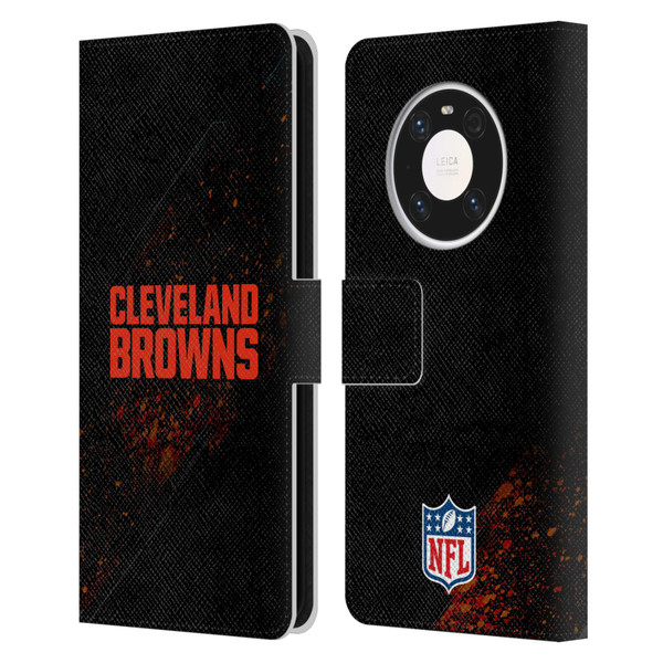 NFL Cleveland Browns Logo Blur Leather Book Wallet Case Cover For Huawei Mate 40 Pro 5G