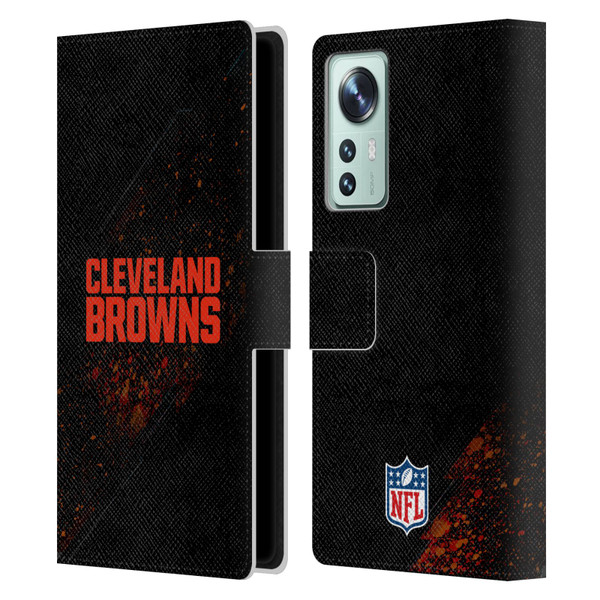 NFL Cleveland Browns Logo Blur Leather Book Wallet Case Cover For Xiaomi 12