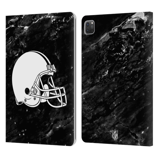 NFL Cleveland Browns Artwork Marble Leather Book Wallet Case Cover For Apple iPad Pro 11 2020 / 2021 / 2022