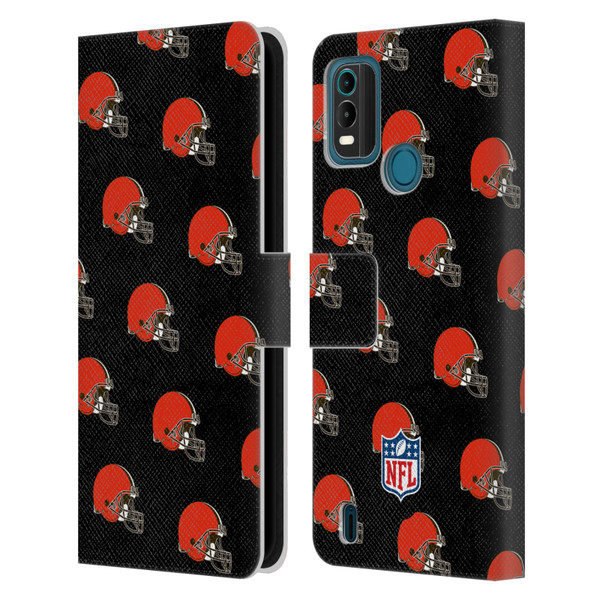 NFL Cleveland Browns Artwork Patterns Leather Book Wallet Case Cover For Nokia G11 Plus