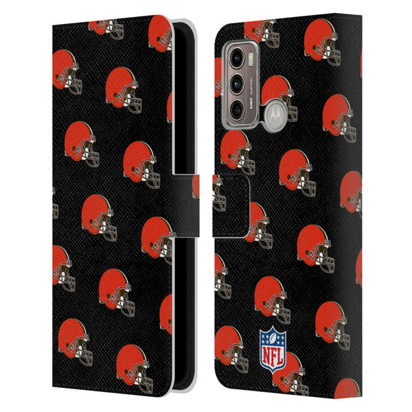 NFL Cleveland Browns Artwork Patterns Leather Book Wallet Case Cover For Motorola Moto G60 / Moto G40 Fusion