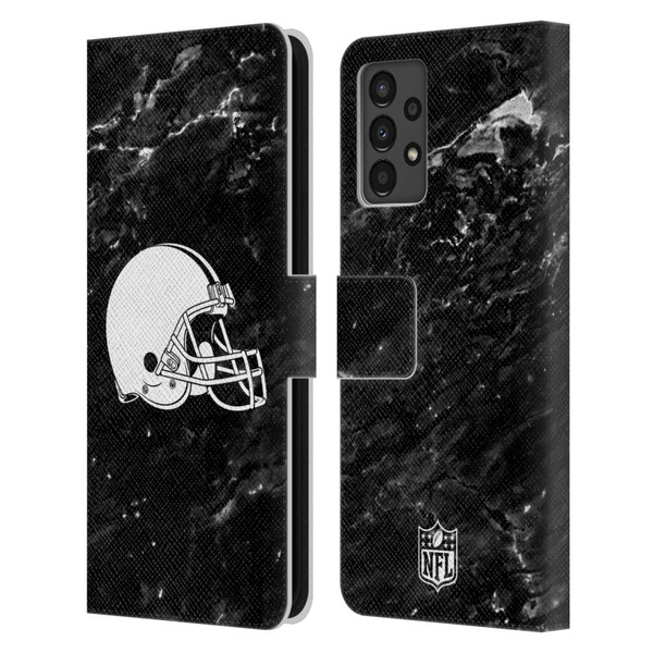 NFL Cleveland Browns Artwork Marble Leather Book Wallet Case Cover For Samsung Galaxy A13 (2022)