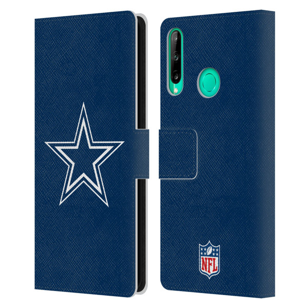 NFL Dallas Cowboys Logo Plain Leather Book Wallet Case Cover For Huawei P40 lite E