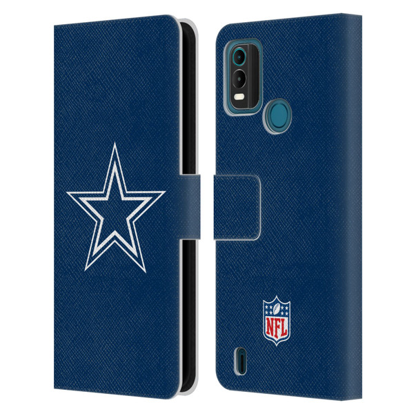 NFL Dallas Cowboys Logo Plain Leather Book Wallet Case Cover For Nokia G11 Plus