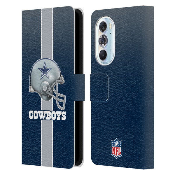 NFL Dallas Cowboys Logo Helmet Leather Book Wallet Case Cover For Motorola Edge X30