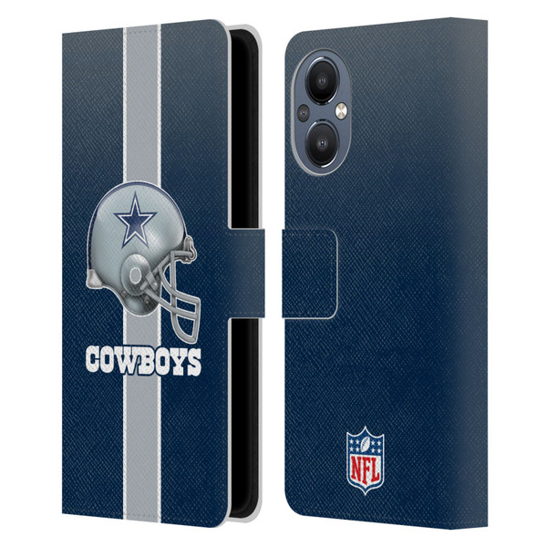 NFL Dallas Cowboys Logo Helmet Leather Book Wallet Case Cover For OnePlus Nord N20 5G