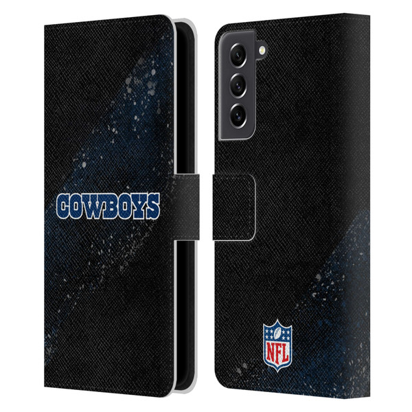 NFL Dallas Cowboys Logo Blur Leather Book Wallet Case Cover For Samsung Galaxy S21 FE 5G