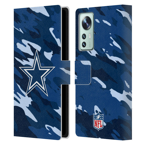 NFL Dallas Cowboys Logo Camou Leather Book Wallet Case Cover For Xiaomi 12