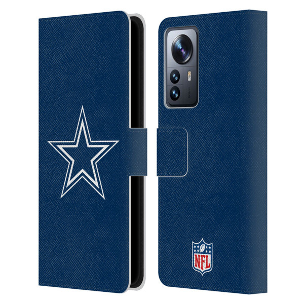 NFL Dallas Cowboys Logo Plain Leather Book Wallet Case Cover For Xiaomi 12 Pro