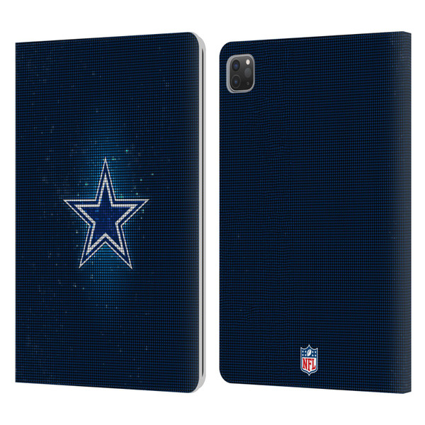 NFL Dallas Cowboys Artwork LED Leather Book Wallet Case Cover For Apple iPad Pro 11 2020 / 2021 / 2022