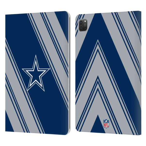 NFL Dallas Cowboys Artwork Stripes Leather Book Wallet Case Cover For Apple iPad Pro 11 2020 / 2021 / 2022