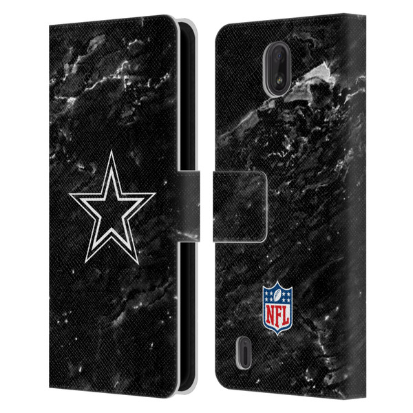 NFL Dallas Cowboys Artwork Marble Leather Book Wallet Case Cover For Nokia C01 Plus/C1 2nd Edition