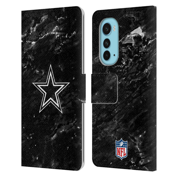 NFL Dallas Cowboys Artwork Marble Leather Book Wallet Case Cover For Motorola Edge (2022)