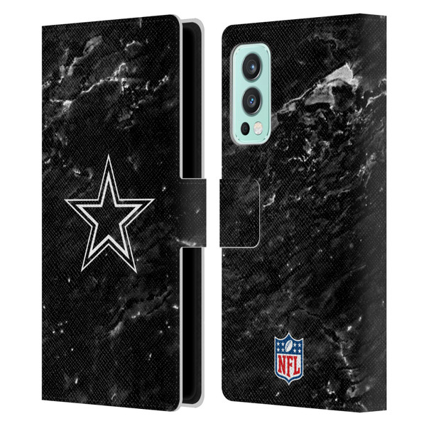 NFL Dallas Cowboys Artwork Marble Leather Book Wallet Case Cover For OnePlus Nord 2 5G