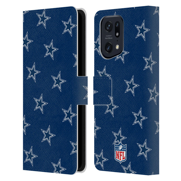 NFL Dallas Cowboys Artwork Patterns Leather Book Wallet Case Cover For OPPO Find X5 Pro