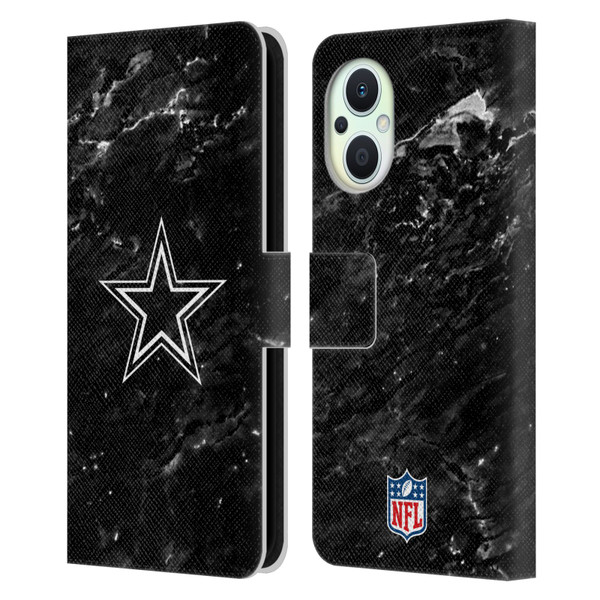 NFL Dallas Cowboys Artwork Marble Leather Book Wallet Case Cover For OPPO Reno8 Lite