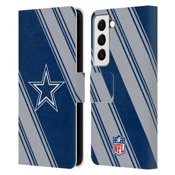 NFL Dallas Cowboys Artwork Stripes Leather Book Wallet Case Cover For Samsung Galaxy S22 5G