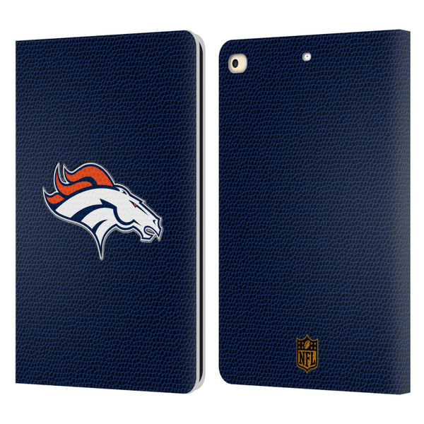 NFL Denver Broncos Logo Football Leather Book Wallet Case Cover For Apple iPad 9.7 2017 / iPad 9.7 2018