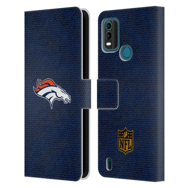 NFL Denver Broncos Logo Football Leather Book Wallet Case Cover For Nokia G11 Plus