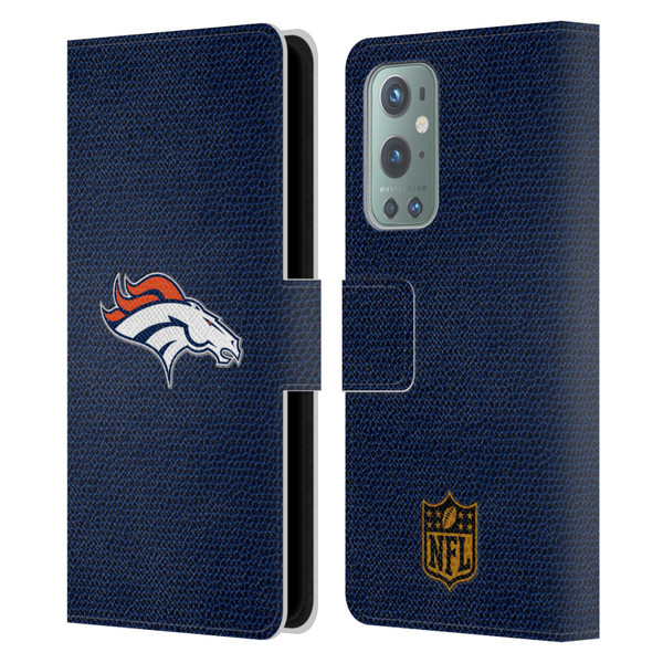 NFL Denver Broncos Logo Football Leather Book Wallet Case Cover For OnePlus 9