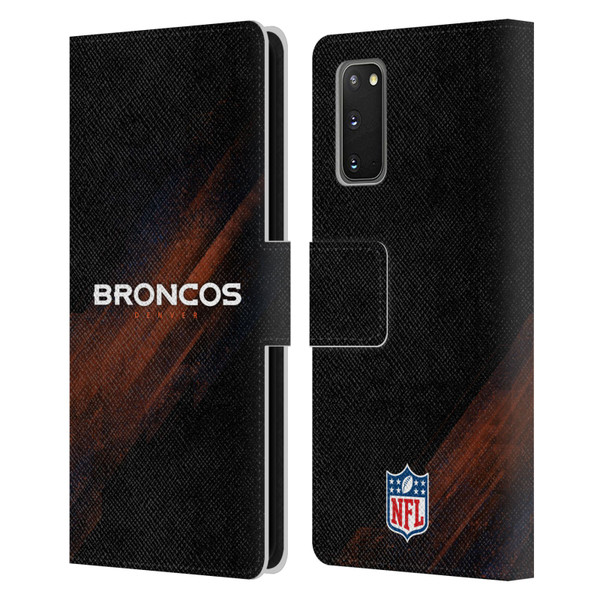 NFL Denver Broncos Logo Blur Leather Book Wallet Case Cover For Samsung Galaxy S20 / S20 5G